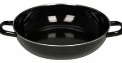 Riess Emaille Riess Schmorpfanne Aus Schwarzemaille Ohne Deckel 20 Cm