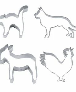 Städter Ausstechform Bremer Stadtmusikanten 8–9,5 Cm Set, 4-teilig