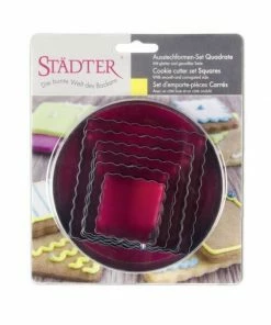 Städter Ausstechform Quadrate 4,5–8,5 Cm Glatt / Gewellt Set, 6-teilig 10 Städter Ausstechform Quadrate 4,5–8,5 Cm Glatt / Gewellt Set, 6-teilig -STÄDTER Shop 201 008199 V01