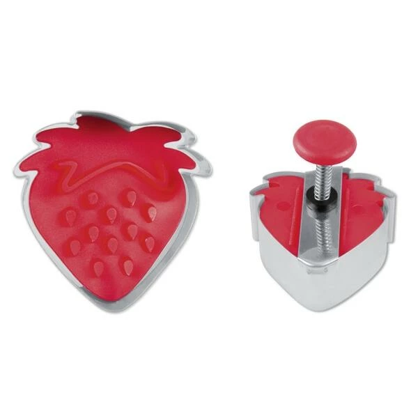 Städter Ausstechform Erdbeere 4,5 Cm Rot 3 Städter Ausstechform Erdbeere 4,5 Cm Rot