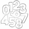 Städter Ausstechform Zahlen 6,5 Cm Set, 9-teilig