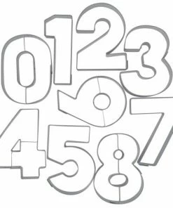 Städter Ausstechform Zahlen 6,5 Cm Set, 9-teilig