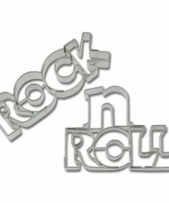 Städter Ausstechform Rock′n′Roll-Schriftzug 7 / 7,5 Cm 2-teilig