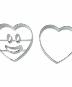 Städter Ausstechform Lachendes Herz 5,5 Cm Set, 2-teilig