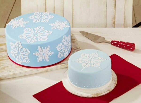 Birkmann Torten Schablonen-Set Eiskristall, 2-teilig 4 Birkmann Torten Schablonen-Set Eiskristall, 2-teilig – Bild 2