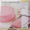 Birkmann Torten Schablonen-Set Ornament, 2-teilig