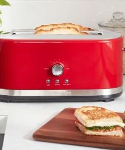 KitchenAid Langschlitztoaster Mit Manueller Bedienung In Empire Rot -STÄDTER Shop 5kmt4116EER ambiente