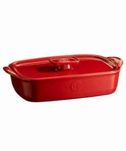 Emile Henry Deckel Für Ultime Rechteckig In Granatapfel 25 X 18 X 3 Cm -STÄDTER Shop EH 0052 340052 CouverclePlatUltime9652 LidForBakingDishUltime9652 Dish