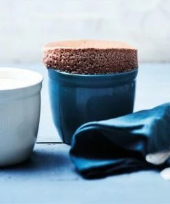 Emile Henry Töpfchen Nr. 8 In Fusain, 2er Set -STÄDTER Shop EH 1008 Amb Ramequin Ramekin ChocolateSouffle2 H 3