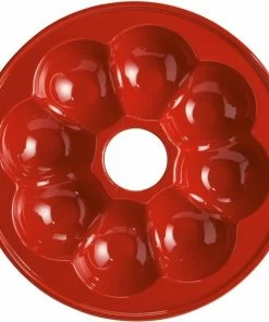 Emile Henry Unterteil Für Brotkranz-Backform Rund In Grand Cru