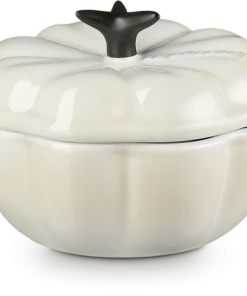 Le Creuset Kürbisförmchen Mit Deckel In Meringue