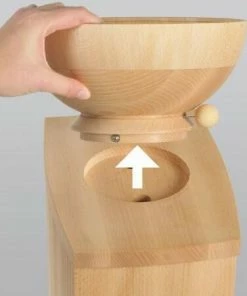 Schnitzer Kombimühle Vario Mit Holztrichter -STÄDTER Shop Trichter abnehmen Hand 1