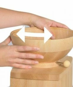 Schnitzer Kombimühle Vario Mit Holztrichter -STÄDTER Shop Trichter drehen Haende 1