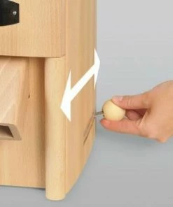 Schnitzer Kombimühle Vario Mit Holztrichter -STÄDTER Shop Verstellhebel verstellen Hand 1